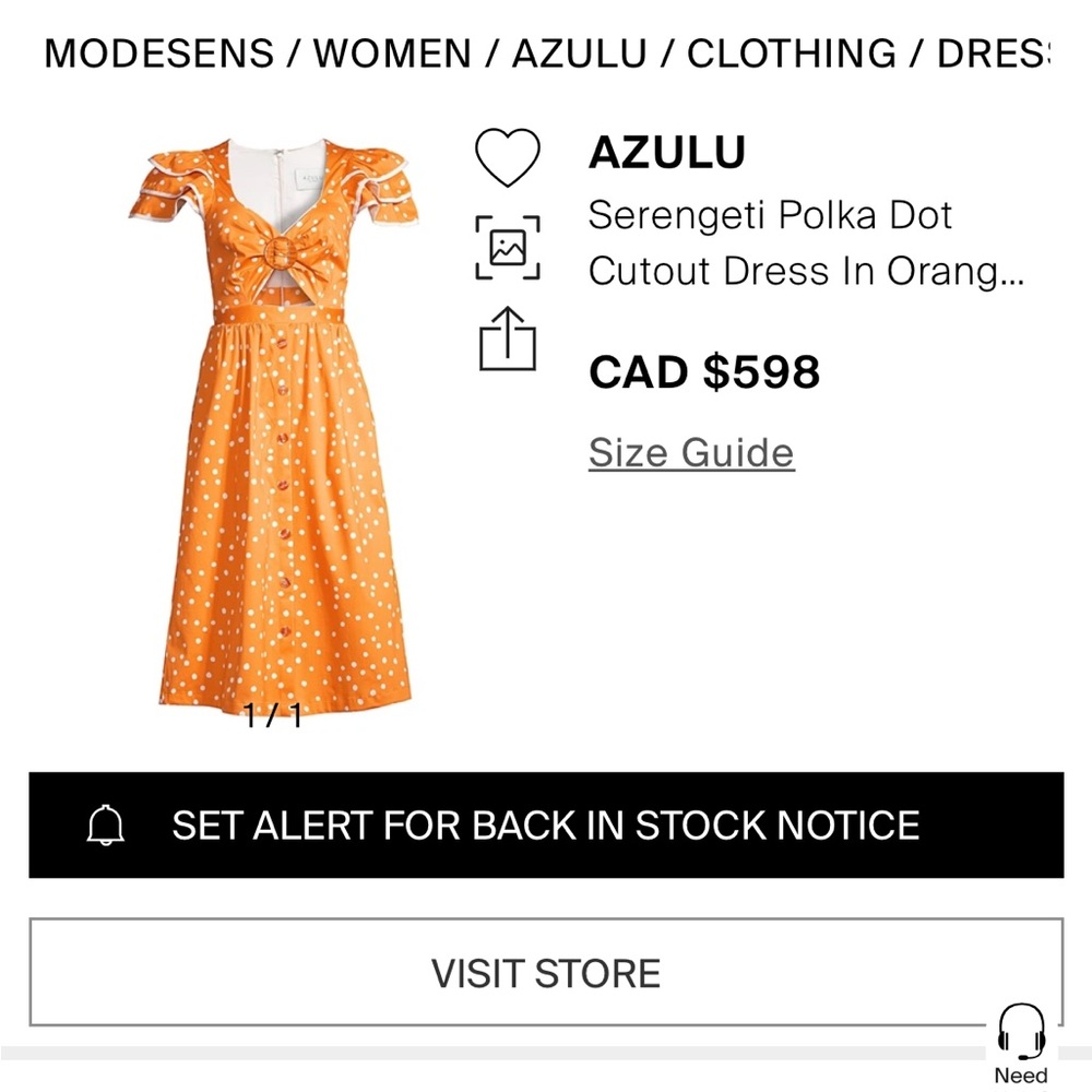 Azulu Cutout Dress (made in Columbia) - Picture 7 of 12